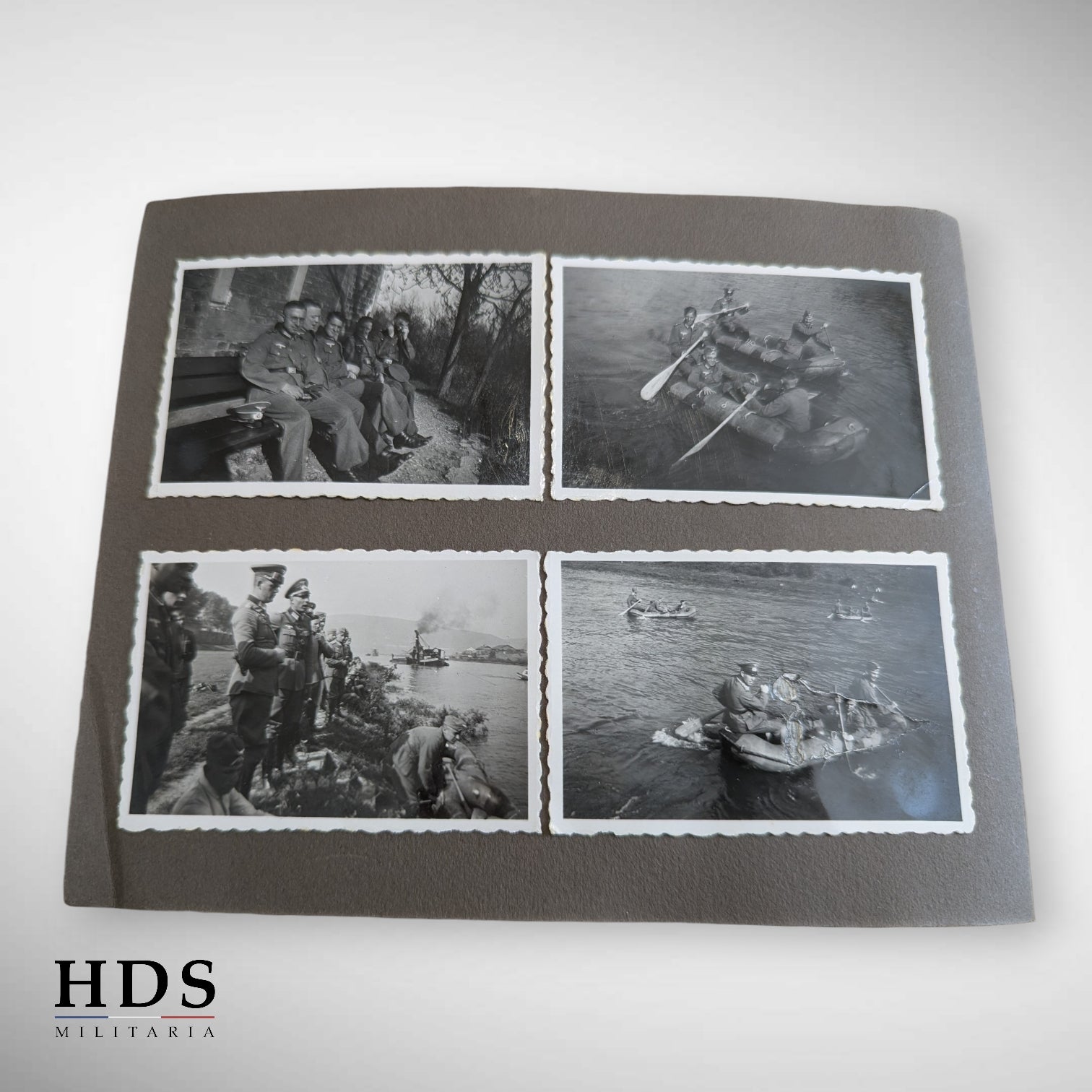 Album photo allemand ww2 cannot pneumatique, convoi, mitrailleuse