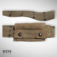 US WW2 M36 belt, large size + 1917 first aid pouch
