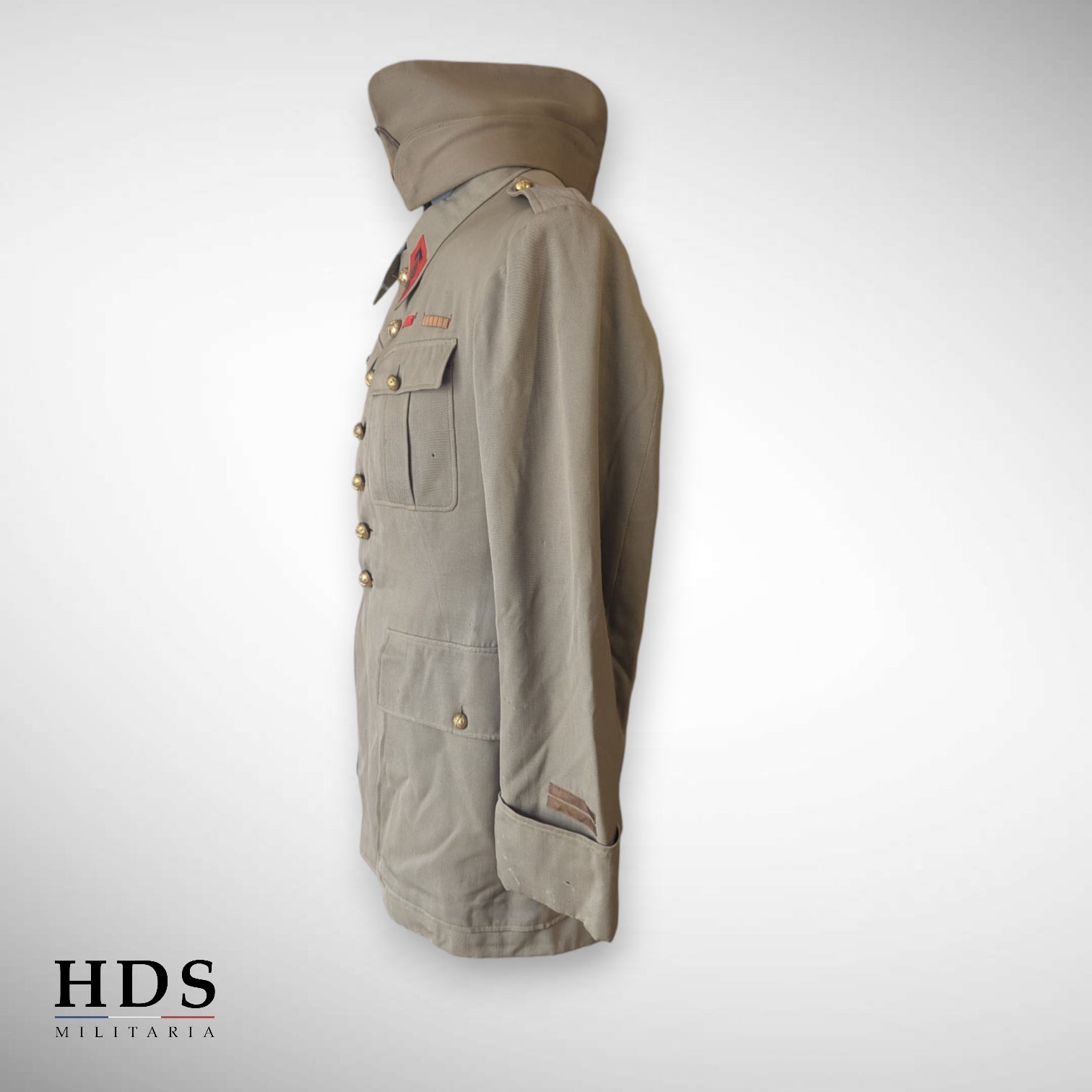 Vareuse + calot lieutenant artillerie France 40 ww2