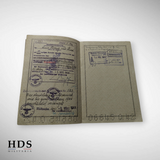 Workbook + Huningue Alsace WW2 passport