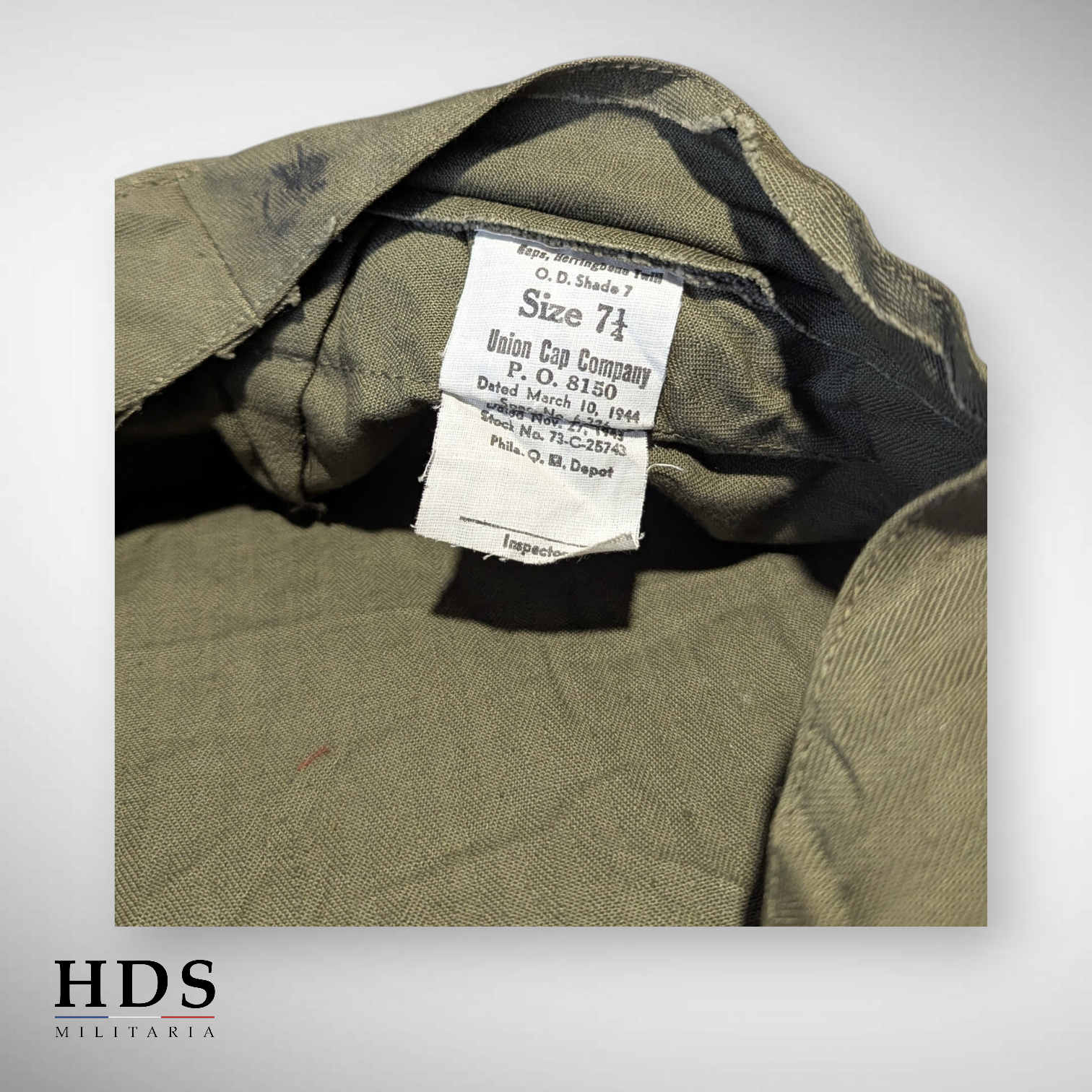 Casquette HBT US ww2 1944