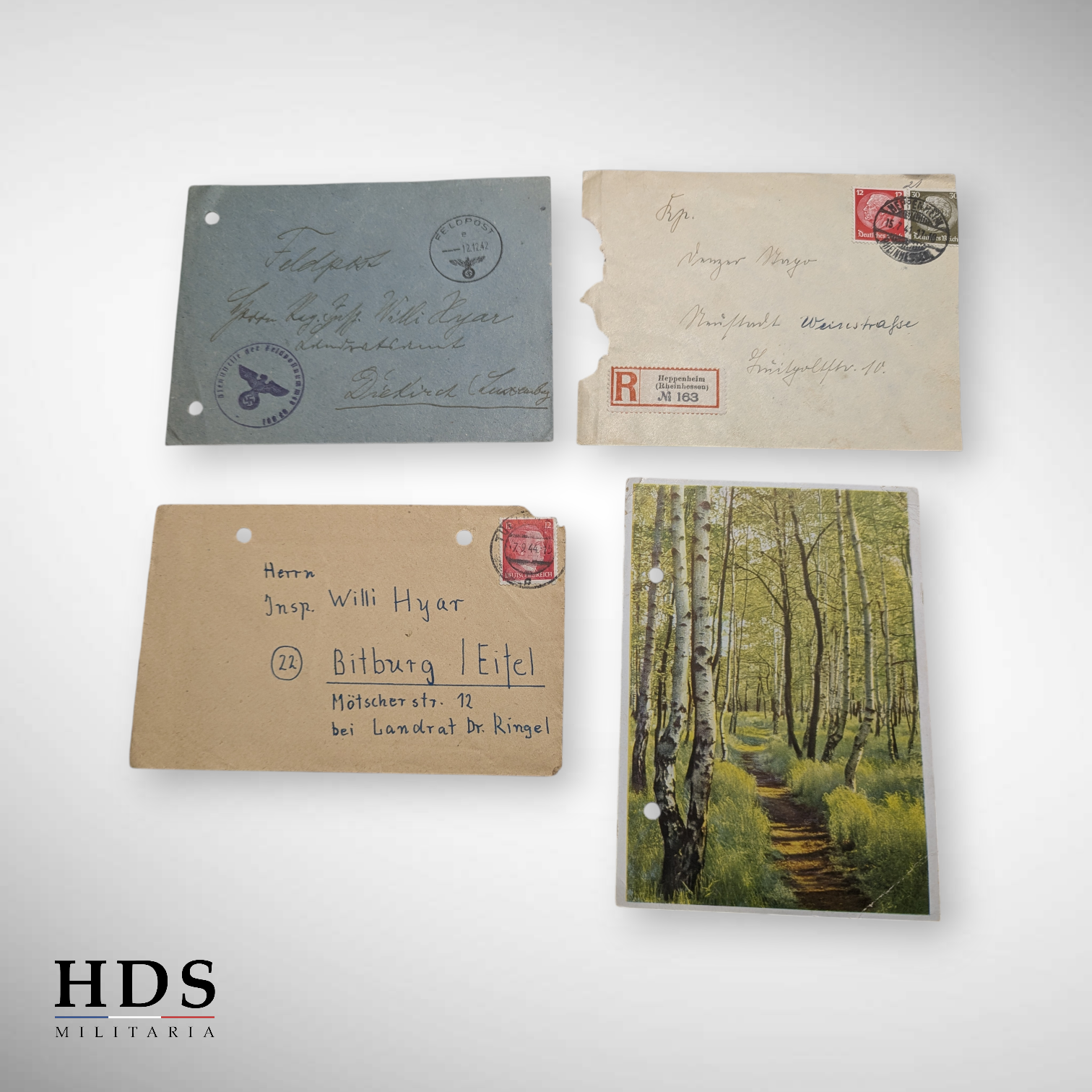 Correspondance lettres soldat allemand ww2 LW
