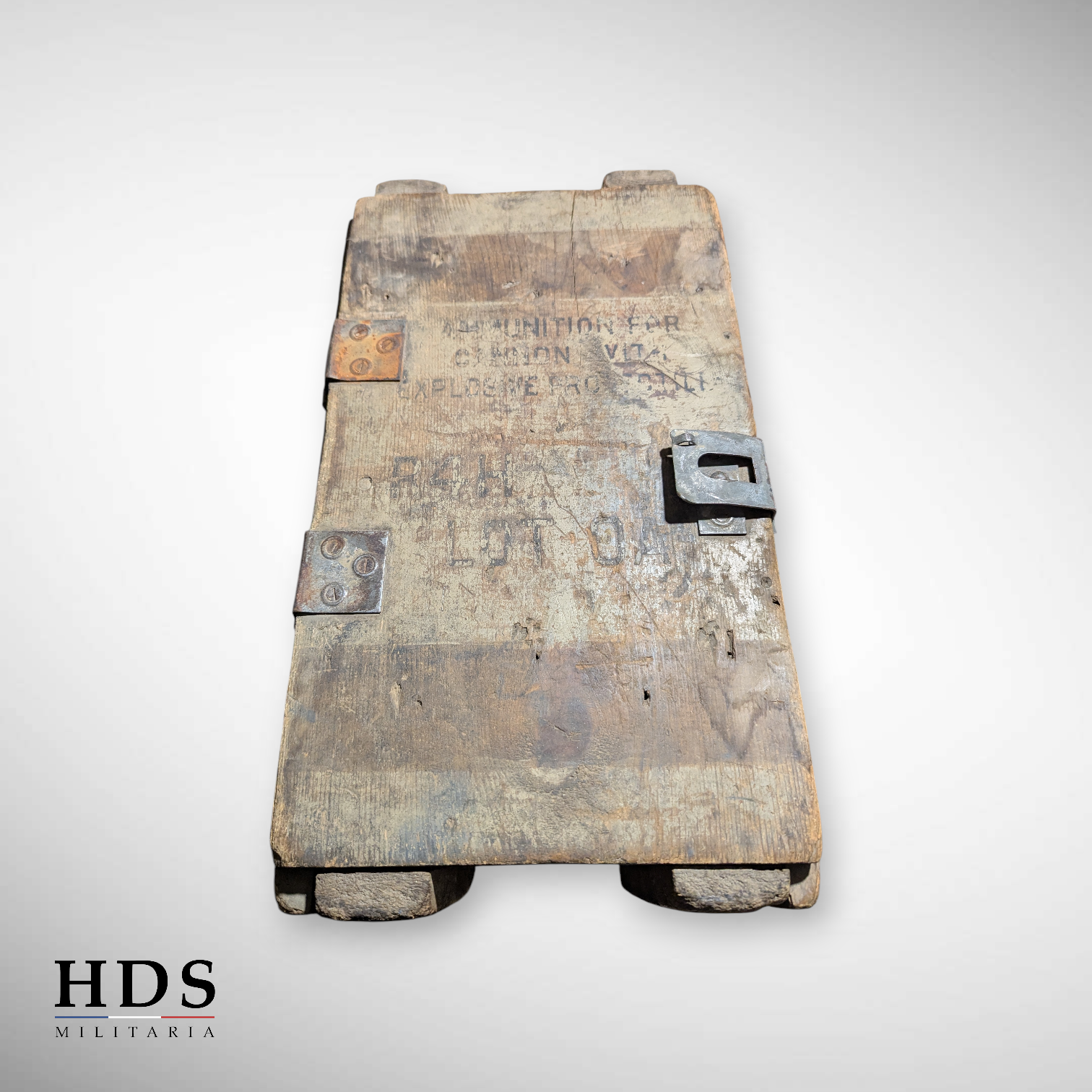 Wooden US mortar box