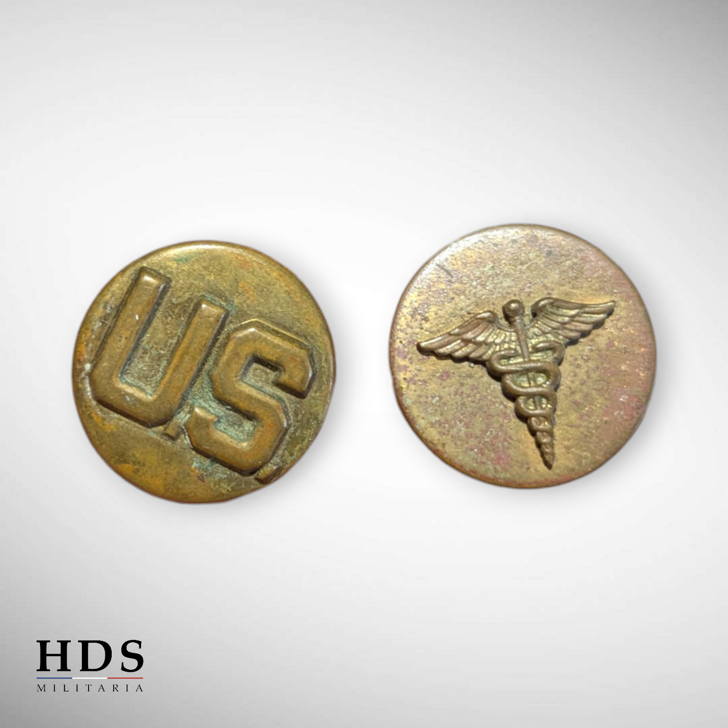 Paire de disques de col US ww2 medical