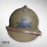 Casque Adrian m15 artillerie France 40 ww2