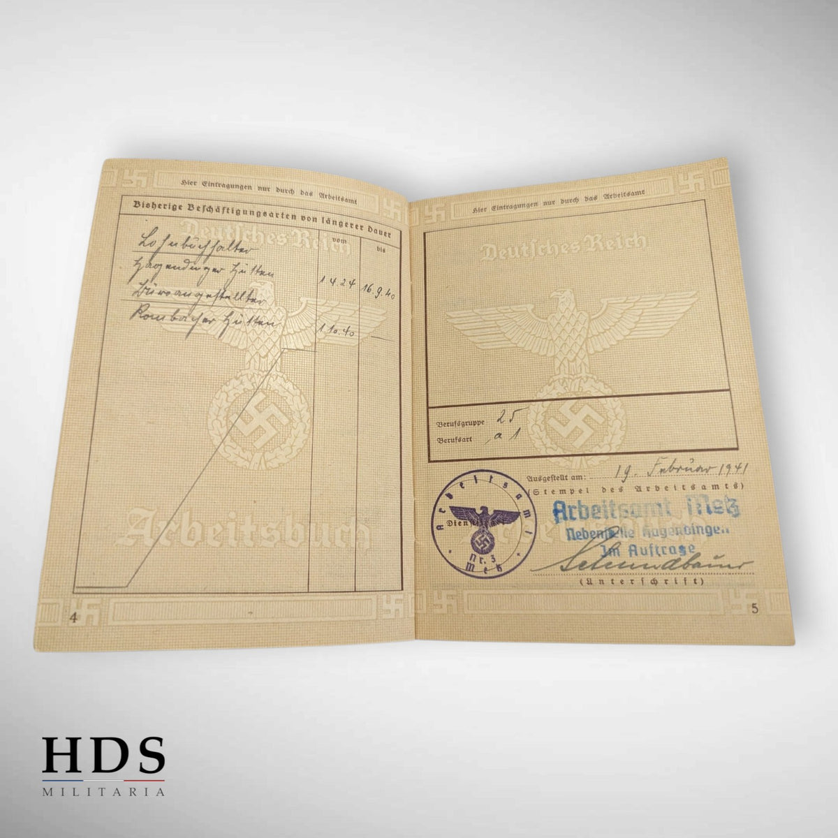 Livret arbeitsbuch Metz ww2
