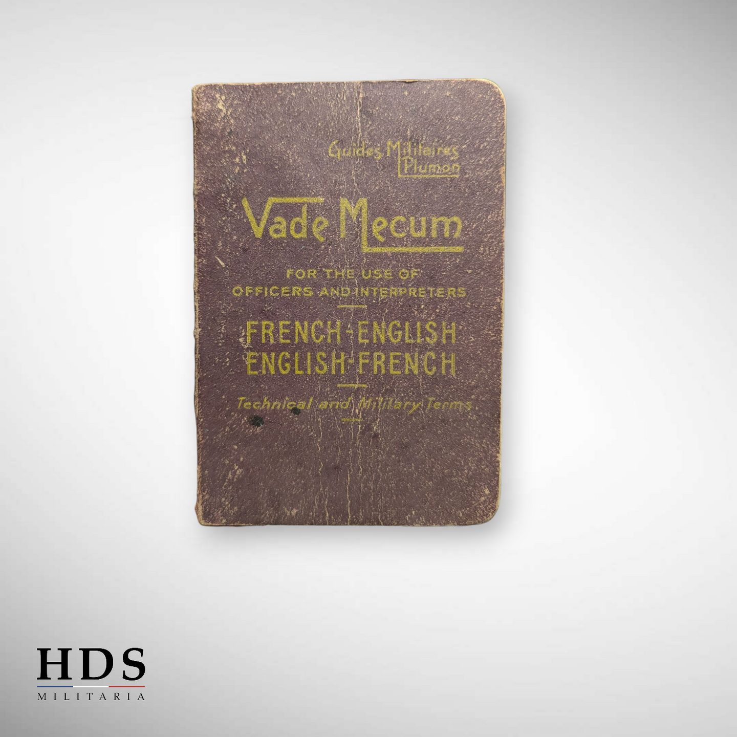 US WW2 Officer's Dictionary (French-English)