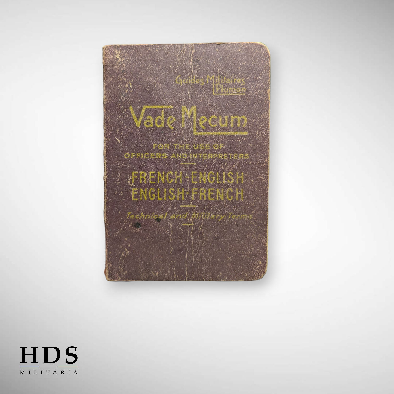 US WW2 Officer's Dictionary (French-English)