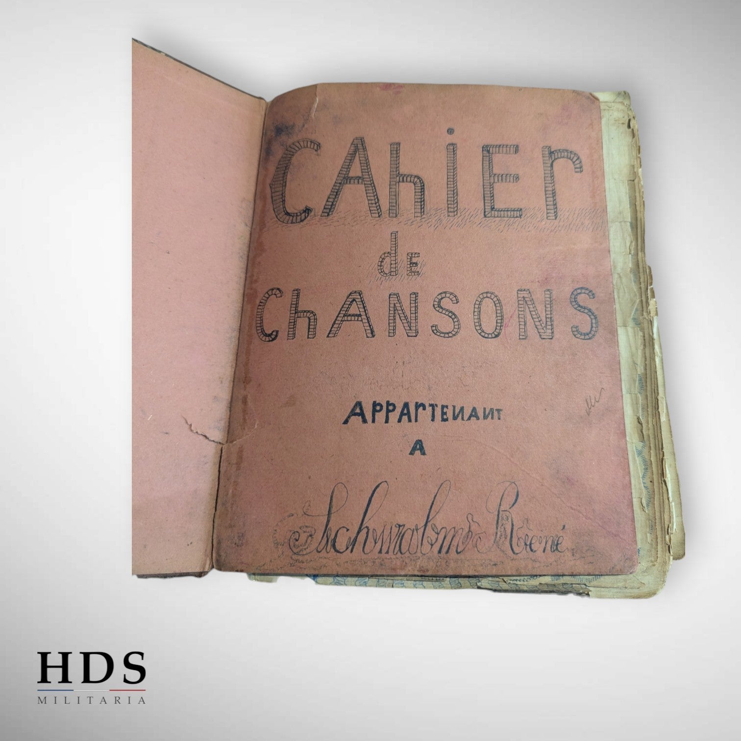 Cahier de chansons 10e Génie Besançon ww2