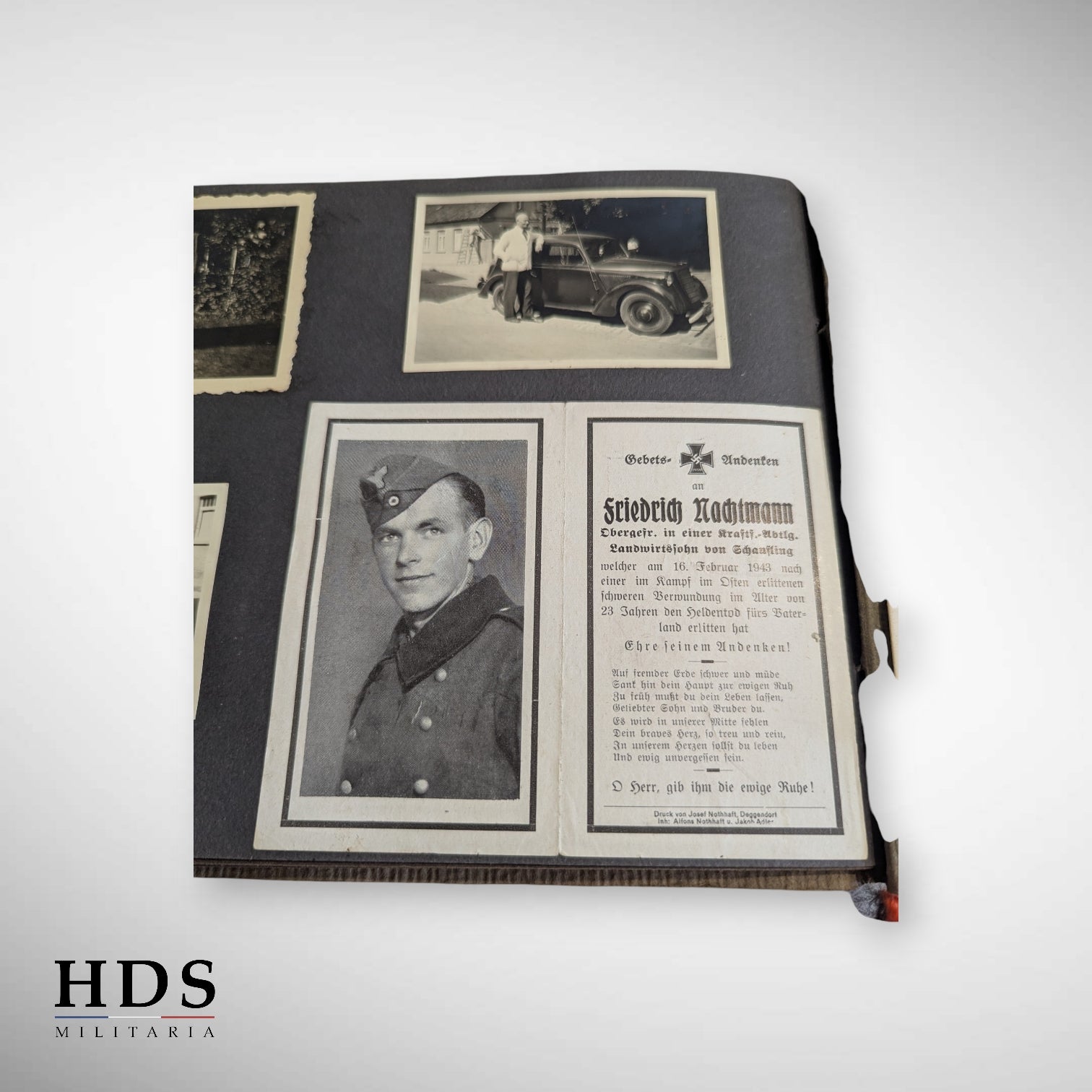 Album photos allemand ww2 avis de décès militaire