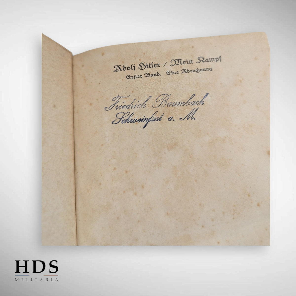 Livre Mein Kampf Adolf Hitler 1933