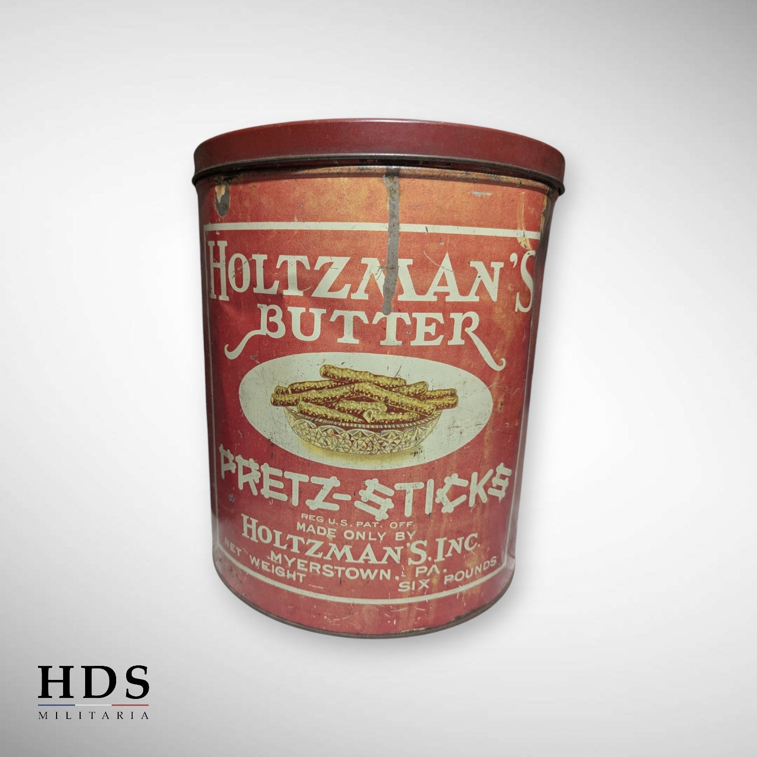 Boîte en fer de pretz sticks US ww2