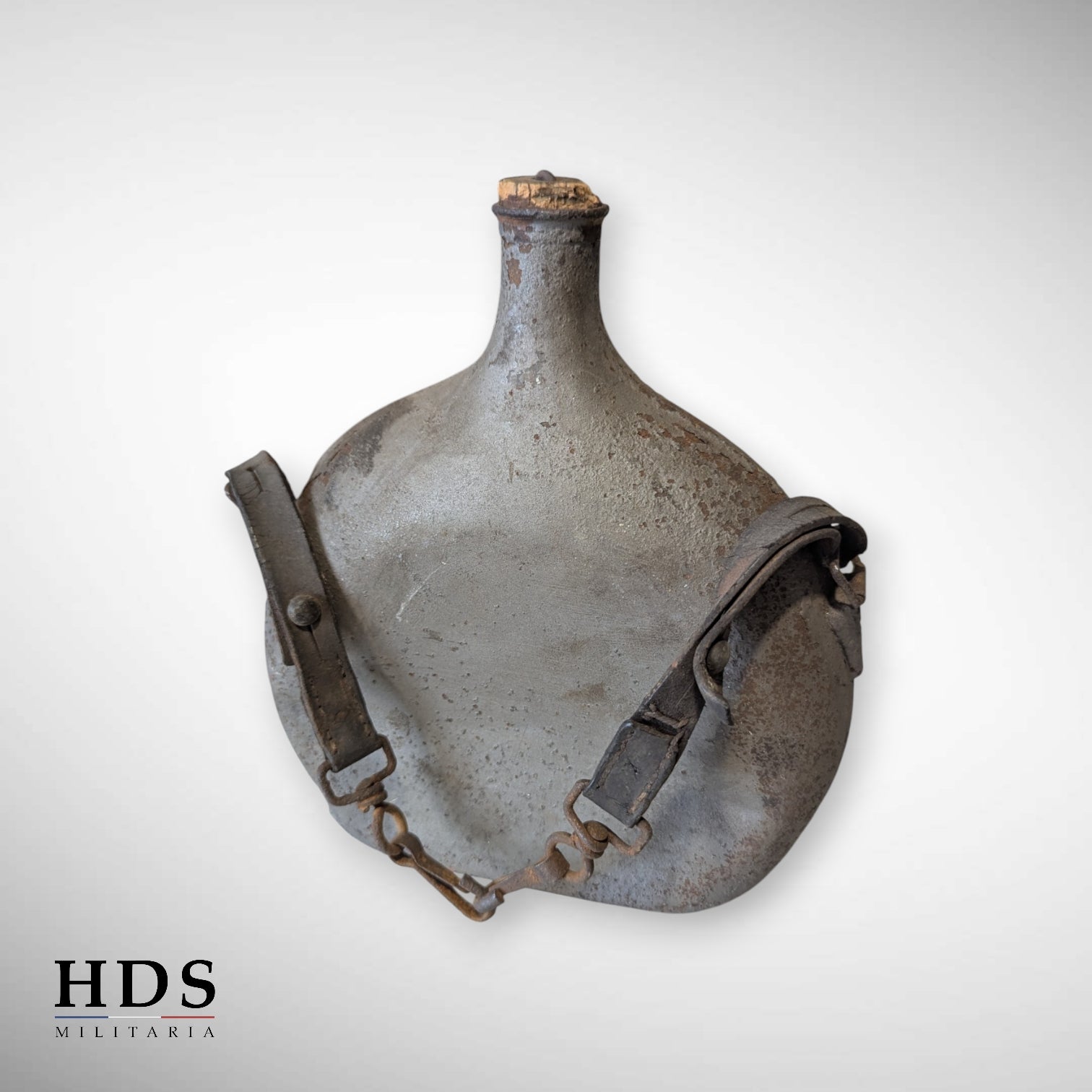 Bidon gourde m35 Français ww2 avec sanglons