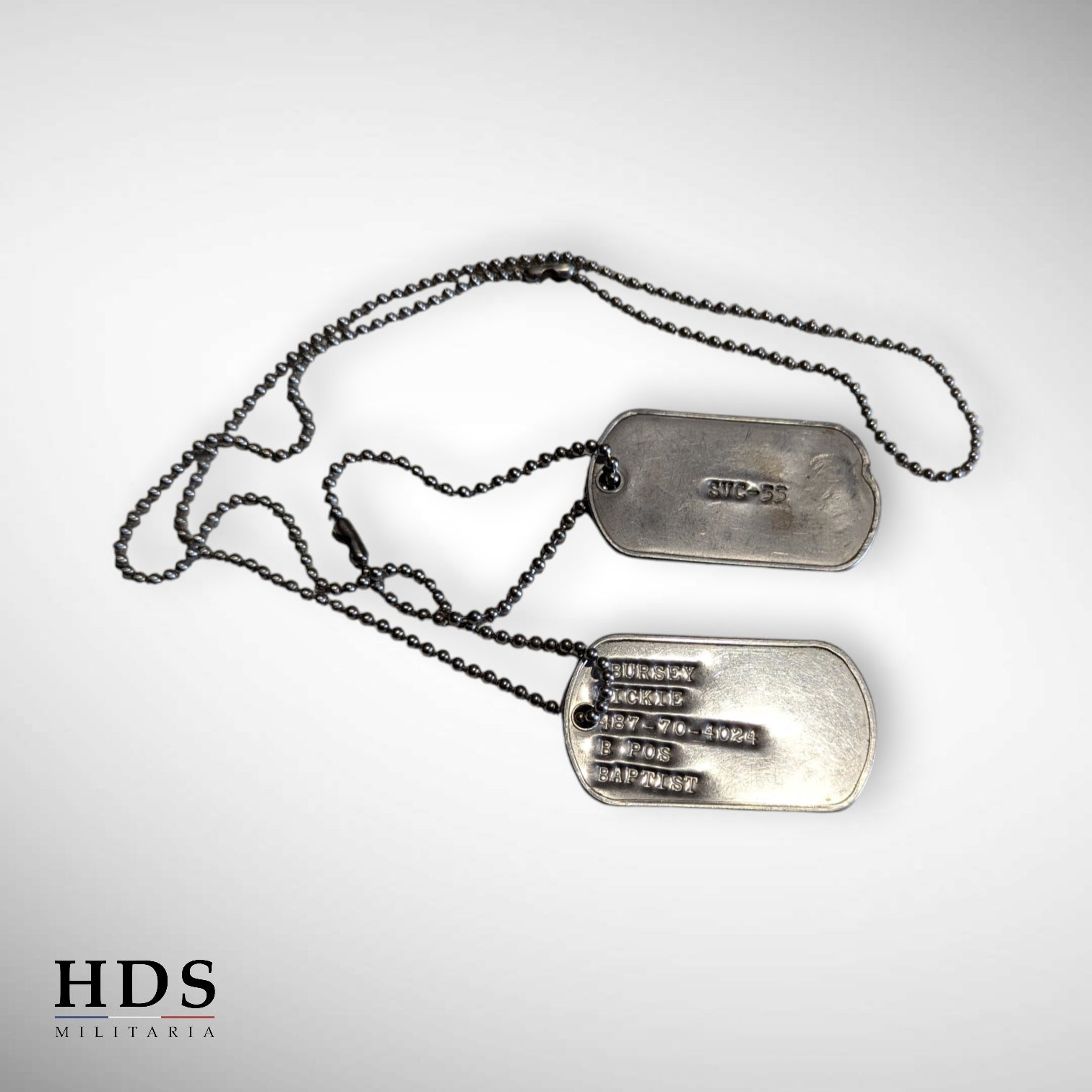 Plaques d'identité dog tag US Vietnam