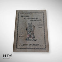 Livret chansons de marche militaires ww1