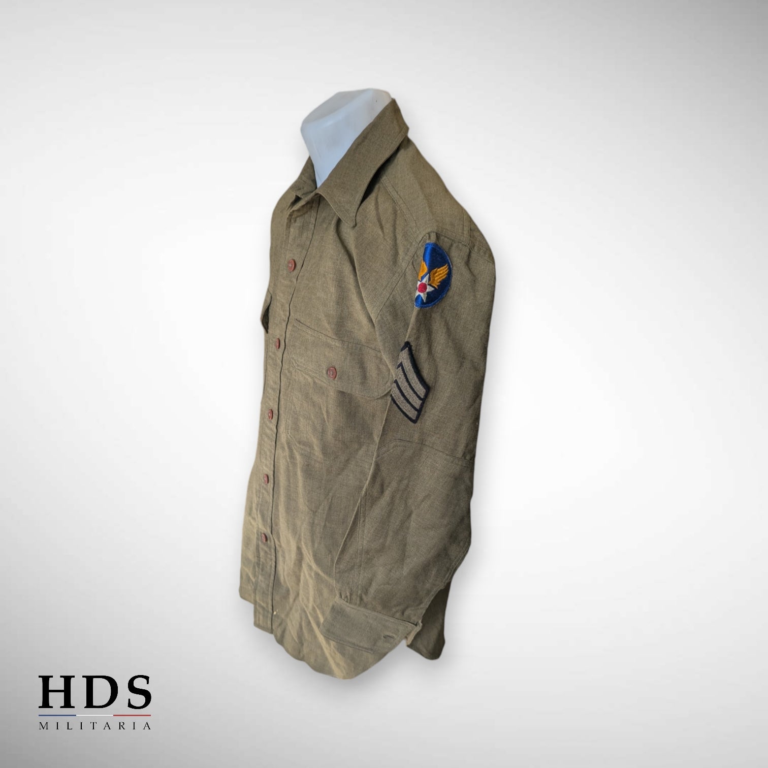 Chemise m37 moutarde USAAF ww2 nominative