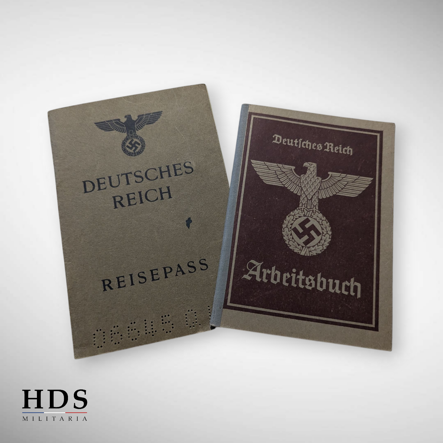 Workbook + Huningue Alsace WW2 passport
