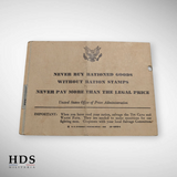 US WW2 ration tickets