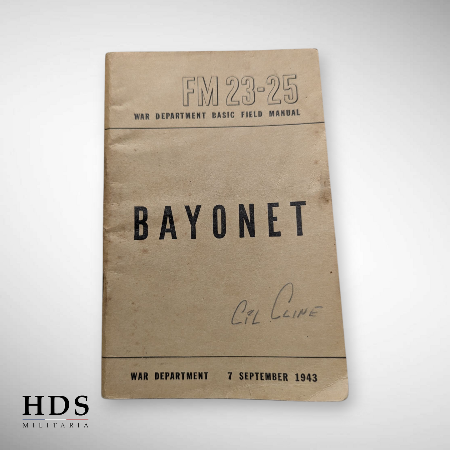 US WW2 FM 23-25 ​​Bayonet Instruction Booklet