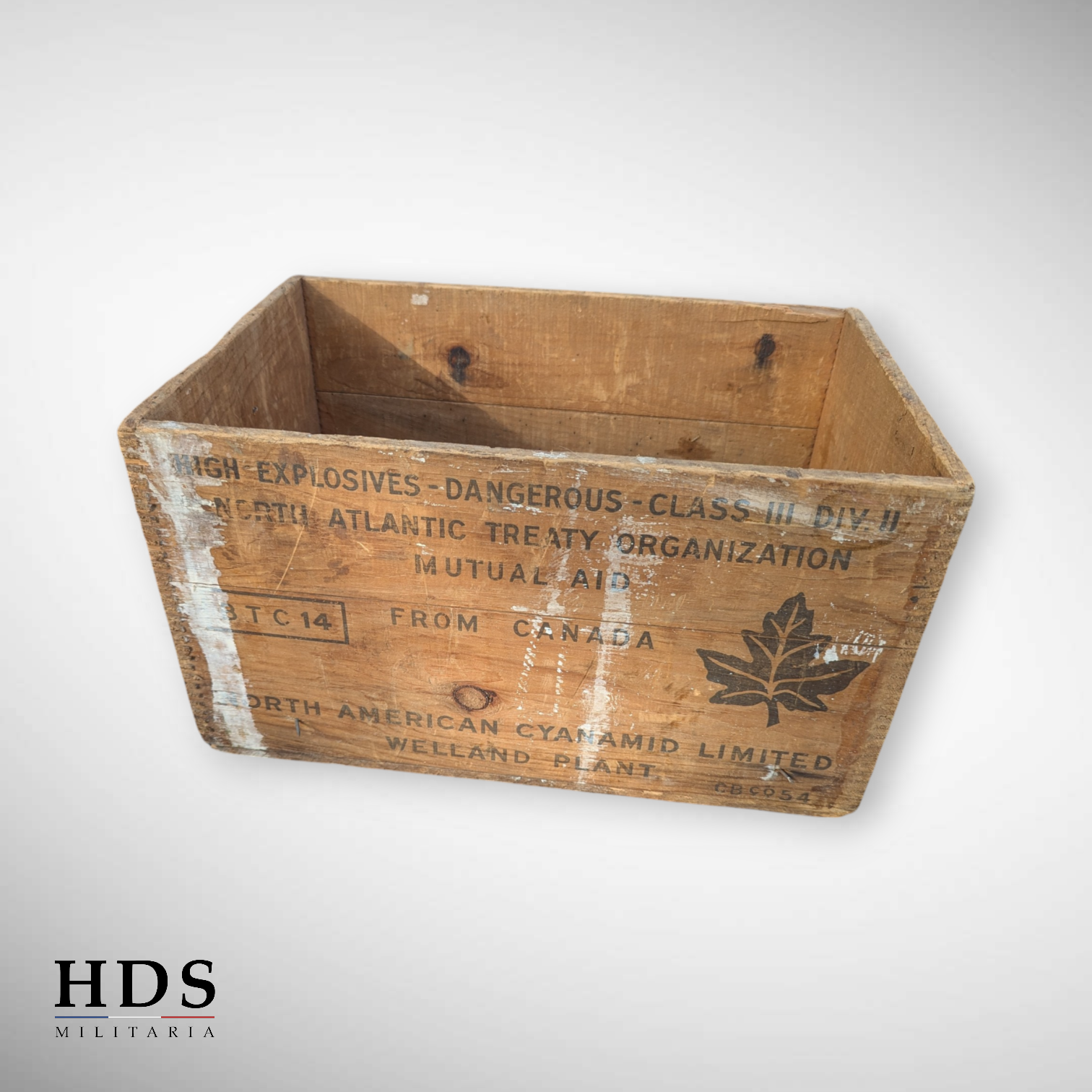 Caisse explosifs Canadien ww2