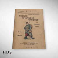 Livret chansons de marche militaires ww1