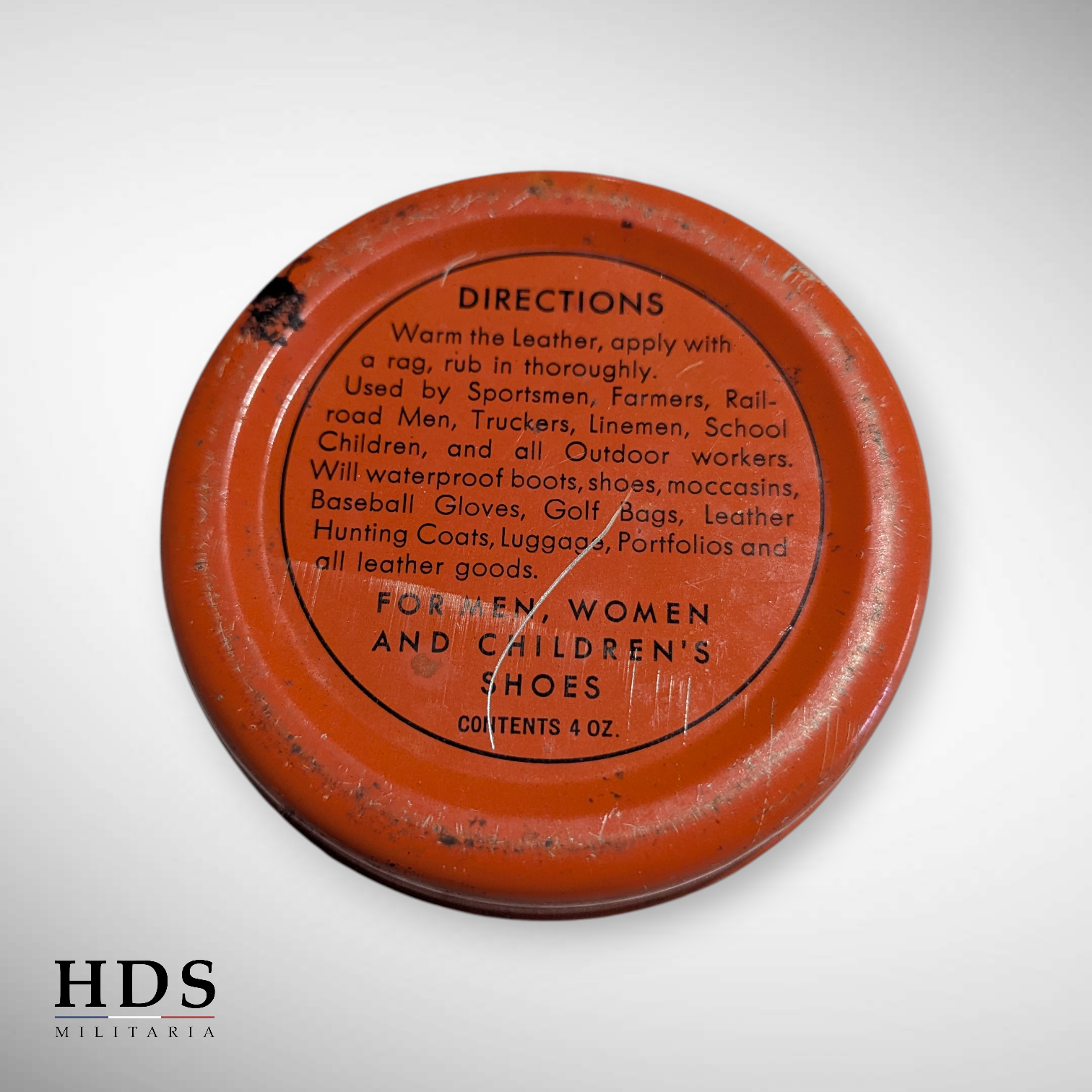 Boîte de cirage à chaussures US ww2