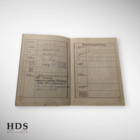 German ww2 DRK Arbeitsbuch booklet