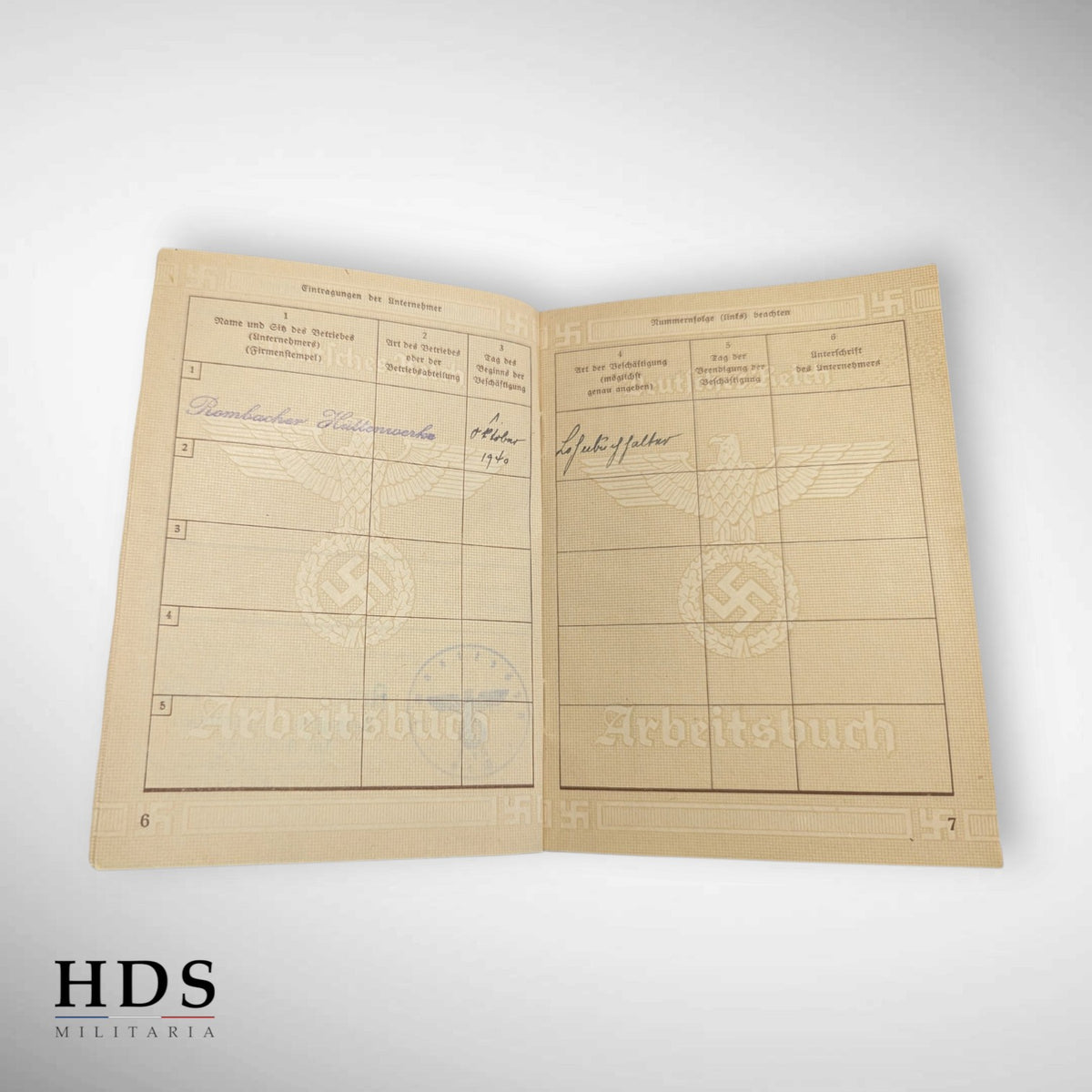 Livret arbeitsbuch Metz ww2