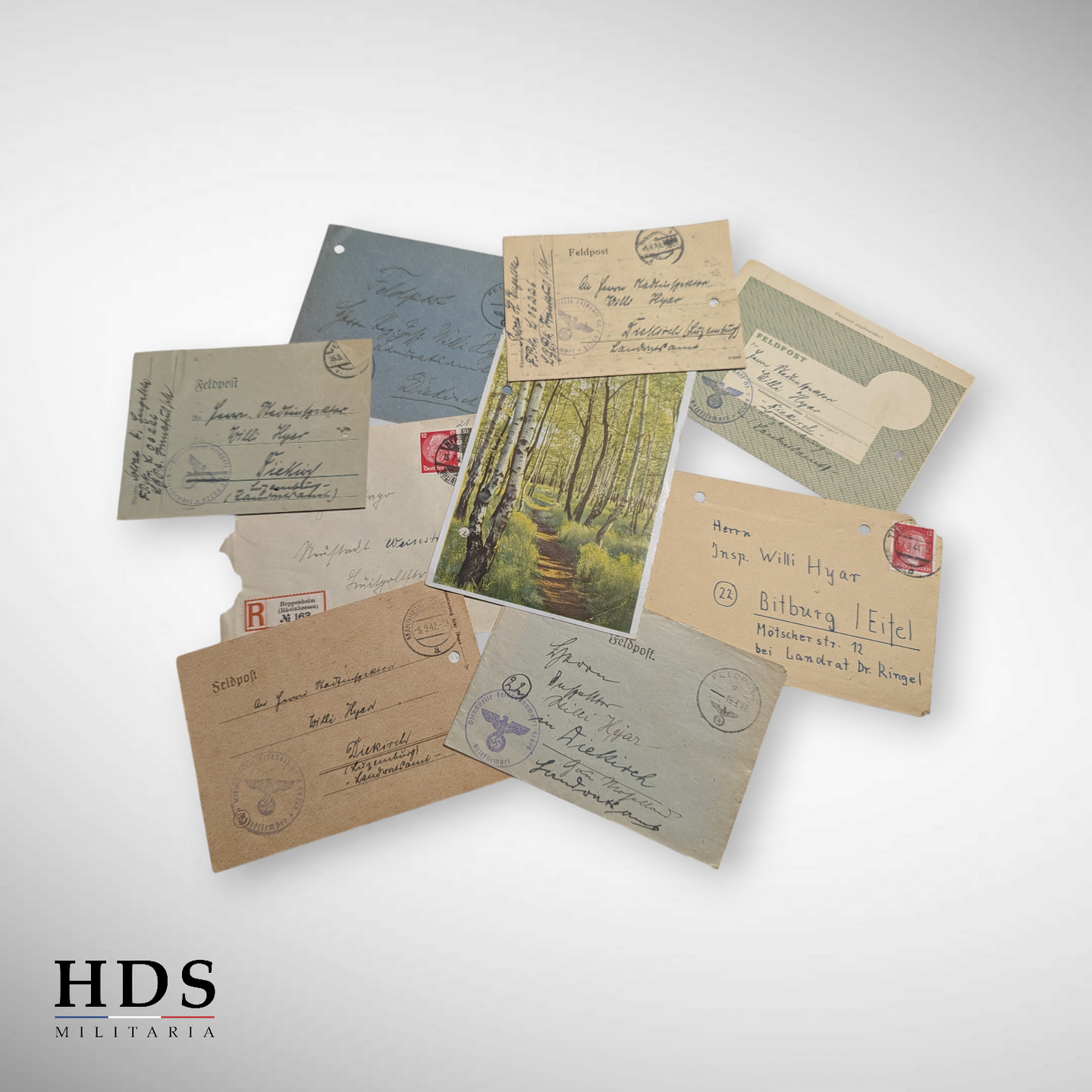 Correspondance lettres soldat allemand ww2 LW