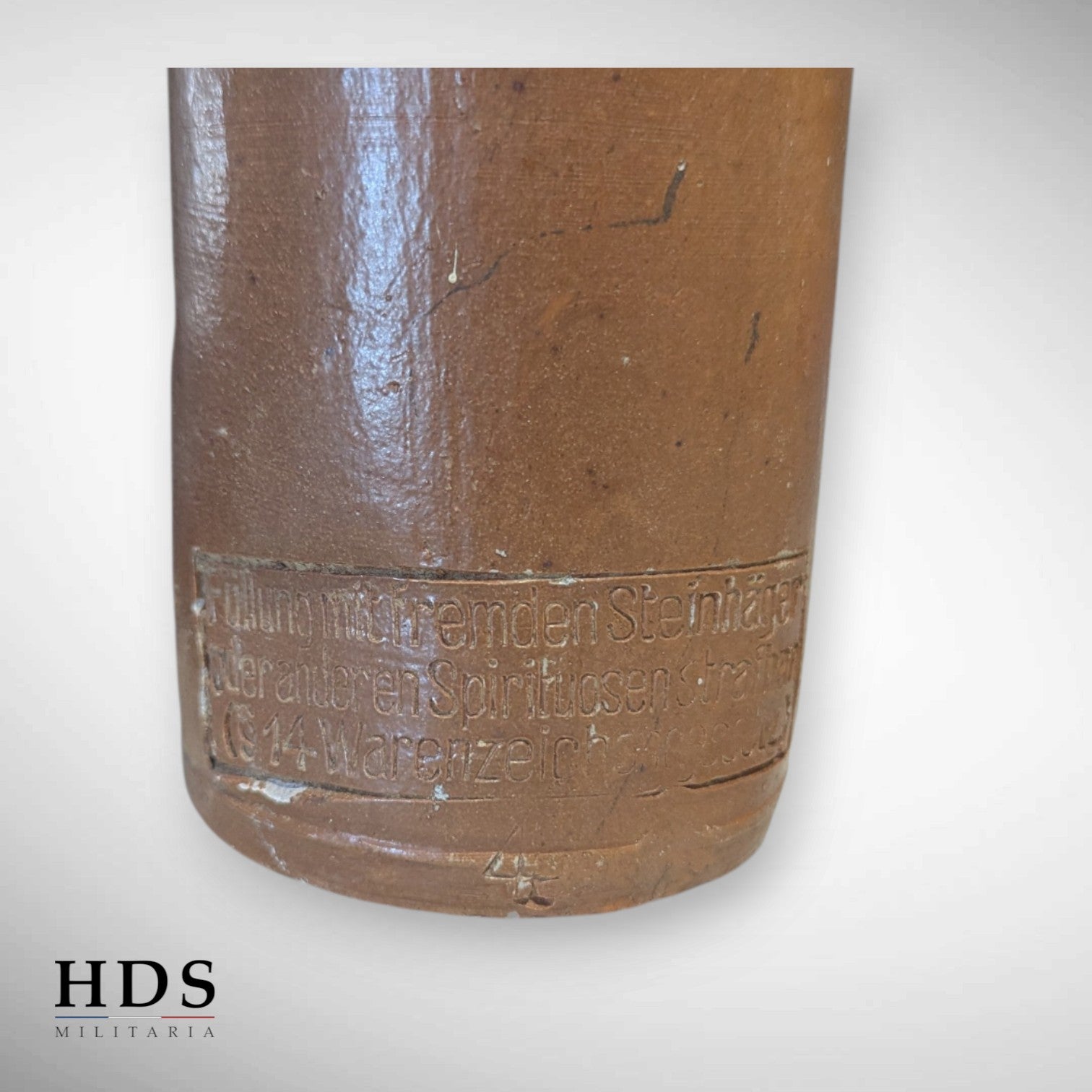 Bouteille en gré allemande ww1 alcool