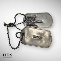 Plaques d'identité dog tag US Vietnam