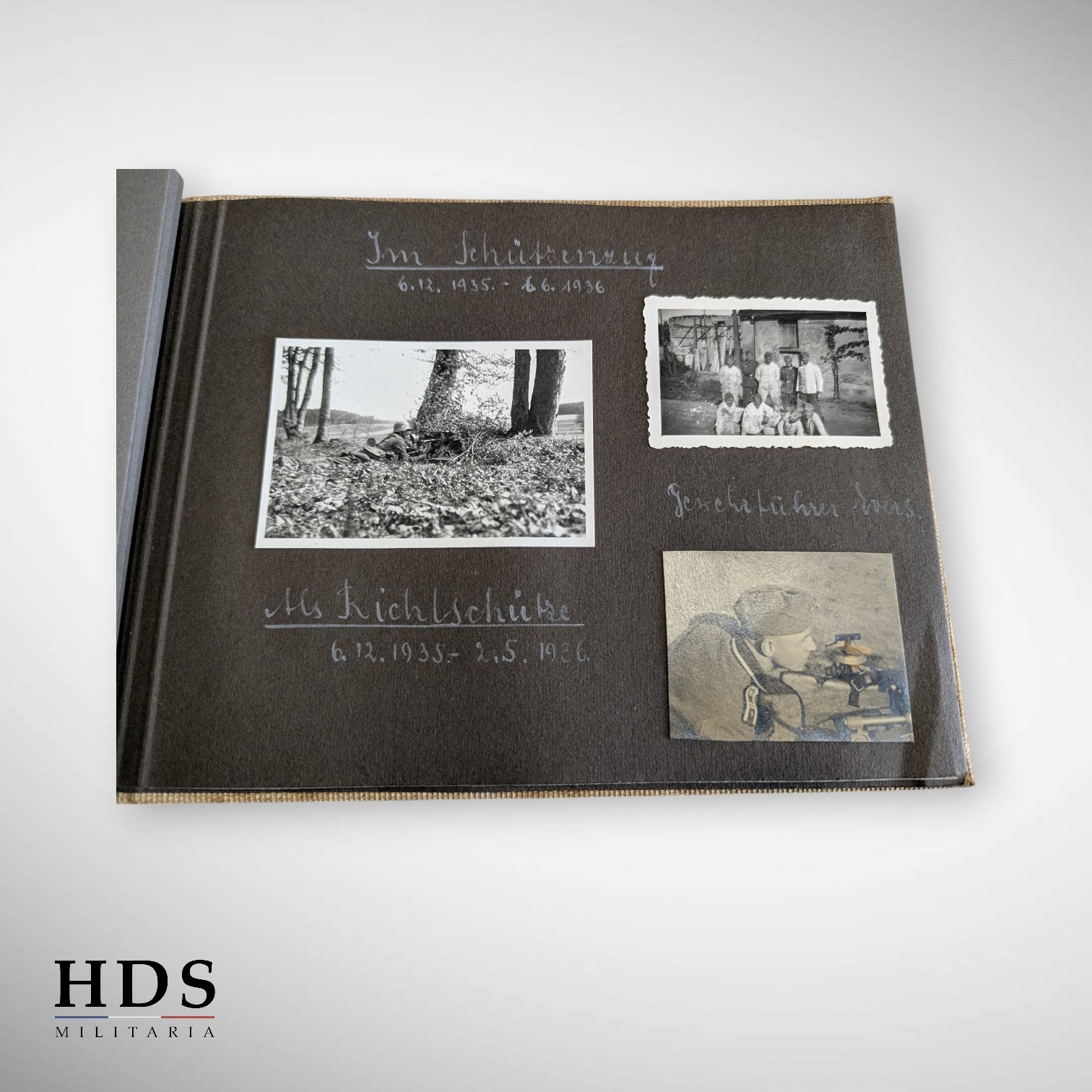 Album photo allemand ww2 cannot pneumatique, convoi, mitrailleuse
