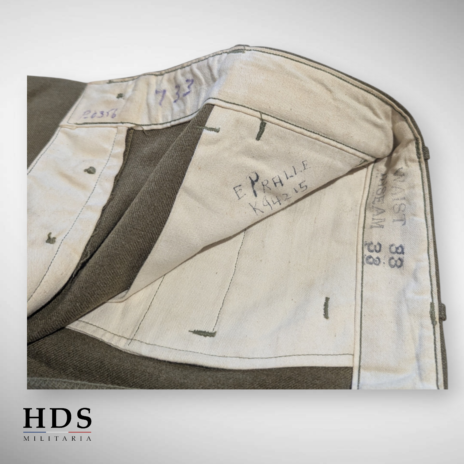 Pantalon moutarde m37 US ww2 nominatif