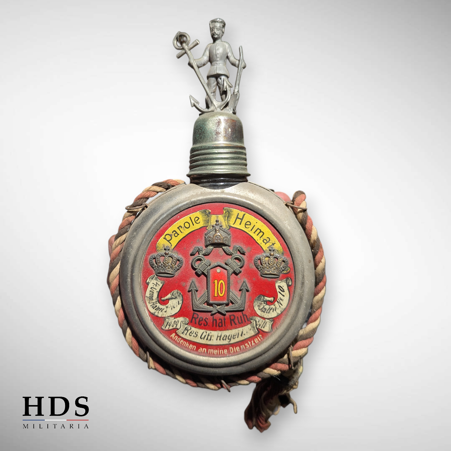 Gourde réserviste artillerie de Marine allemand ww1