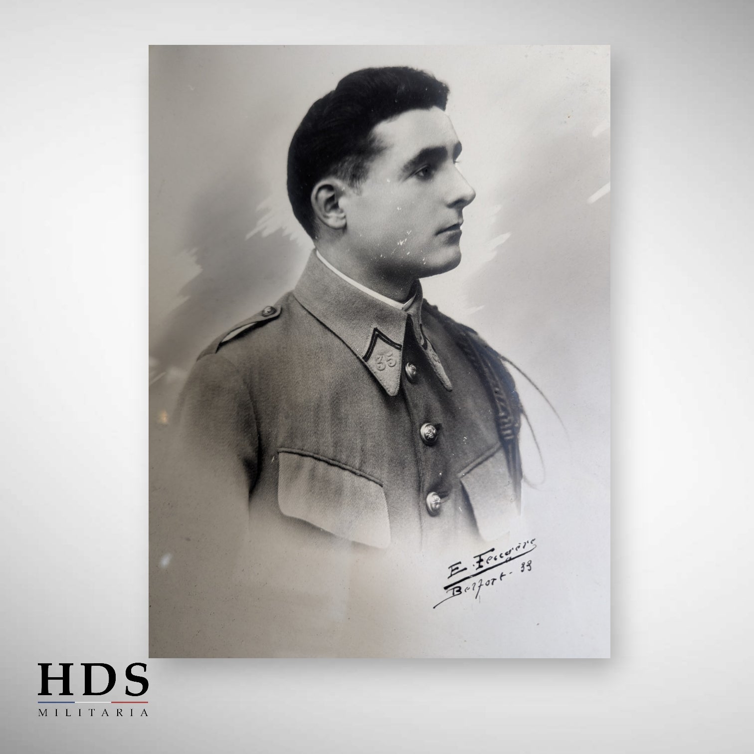 Cadre photo ww2 35 RI Belfort 1939