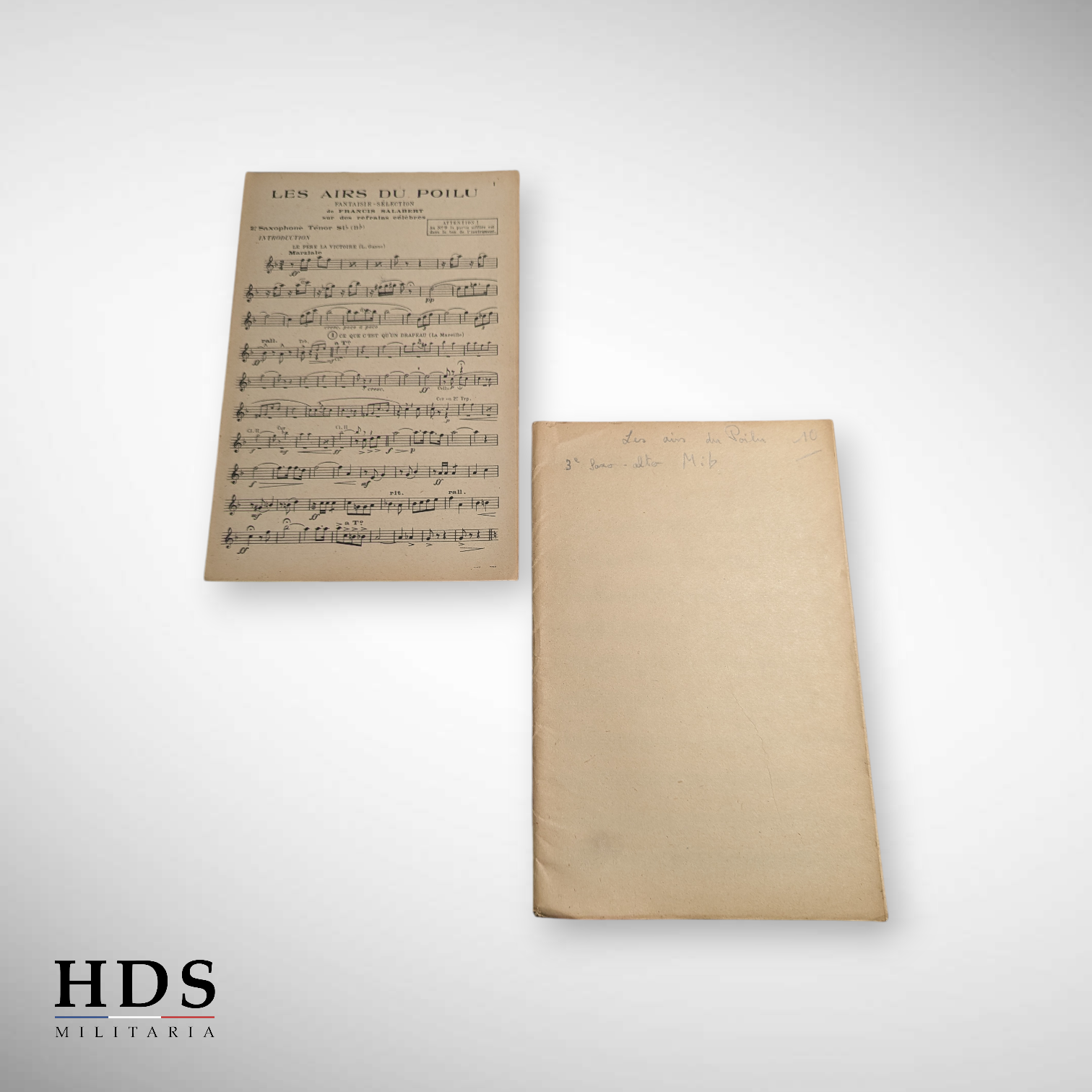 Lot de 10 partitions Françaises ww1