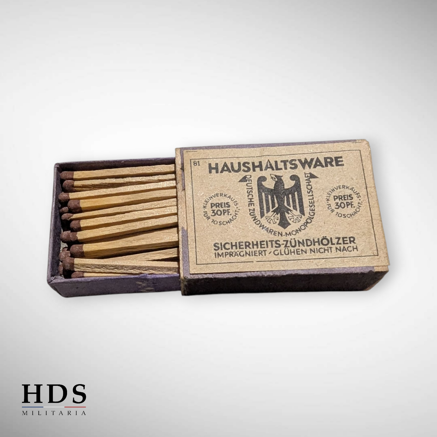 Boîte d'allumettes allemandes ww2