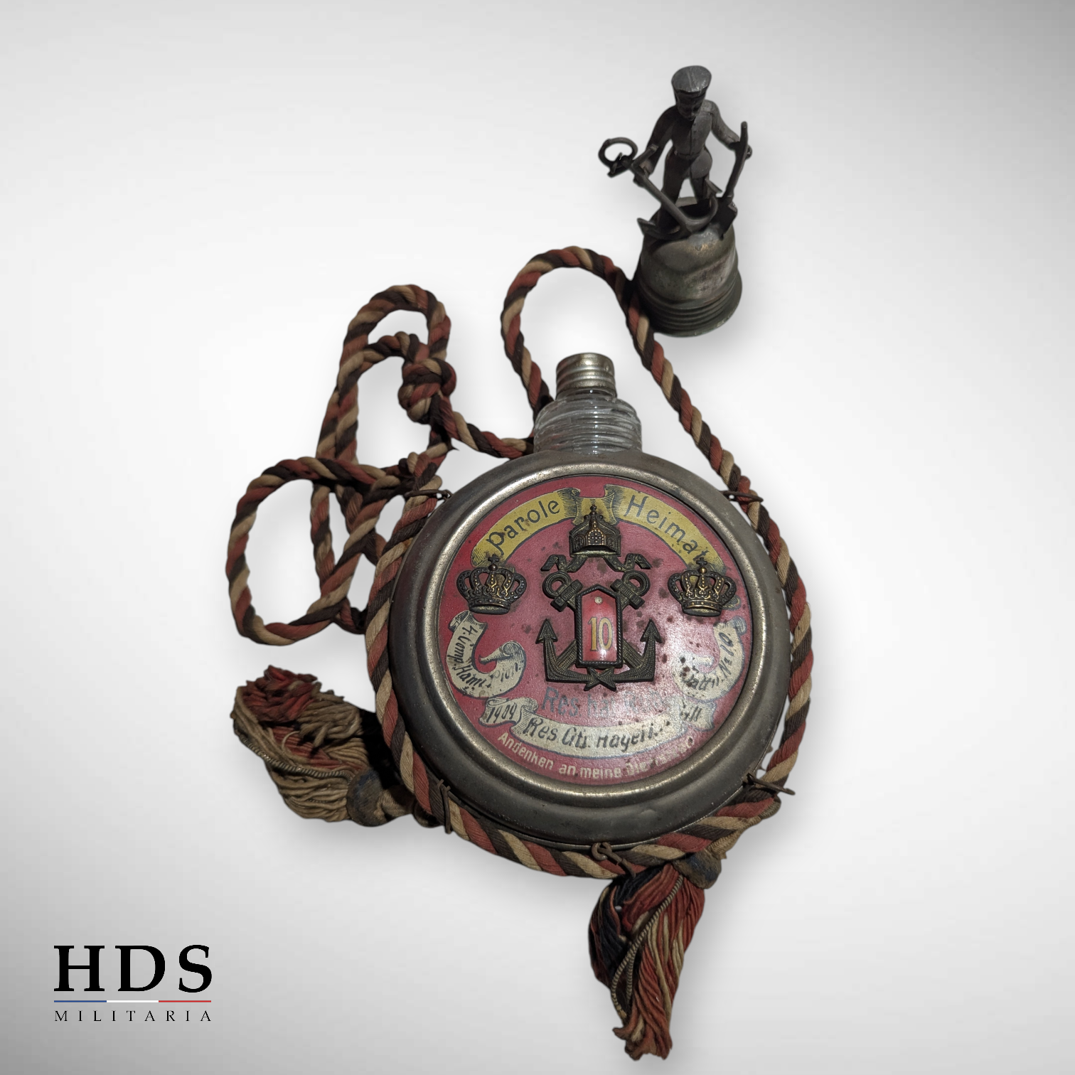 Gourde réserviste artillerie de Marine allemand ww1