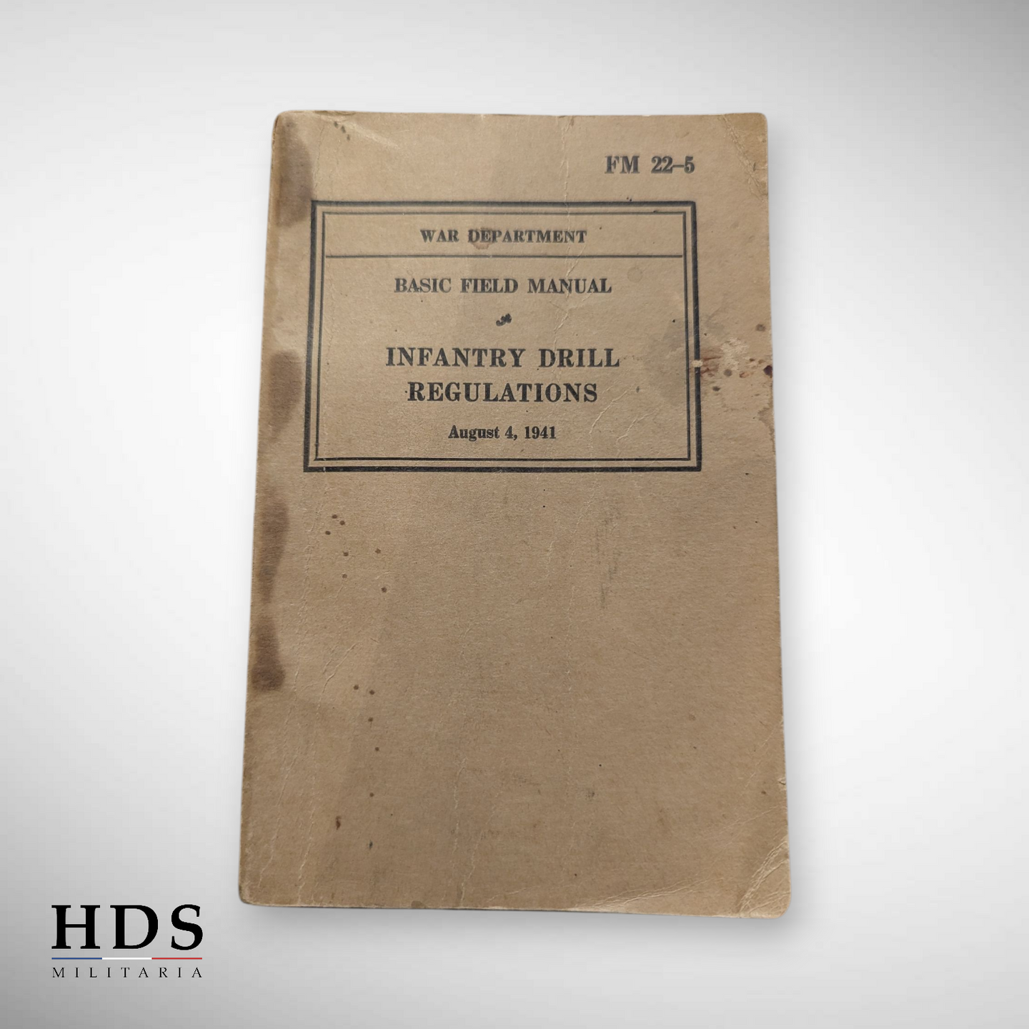 Instruction booklet US ww2 FM 22-5 basic field manual