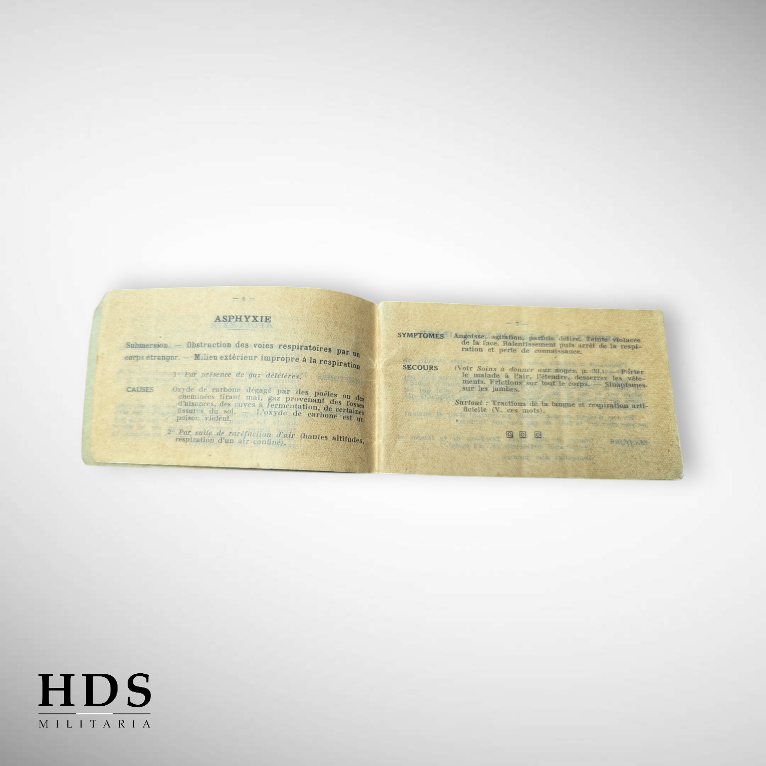 Livret premiers secours SSBM ww2