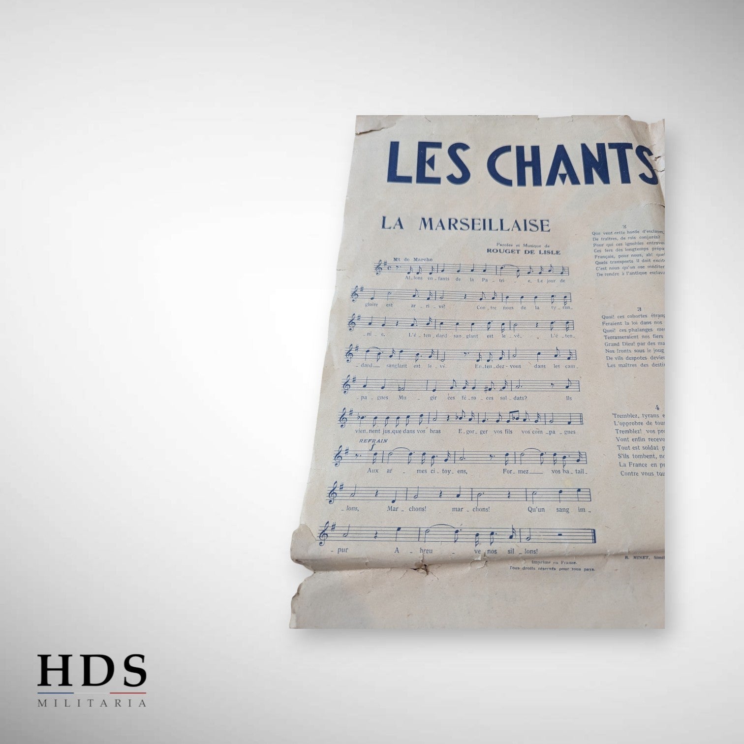 Affiche chants Libération FFI ww2