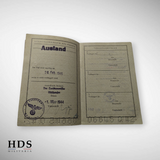 Workbook + Huningue Alsace WW2 passport