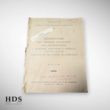 Répertoire Malgré nous Alsace Lorraine