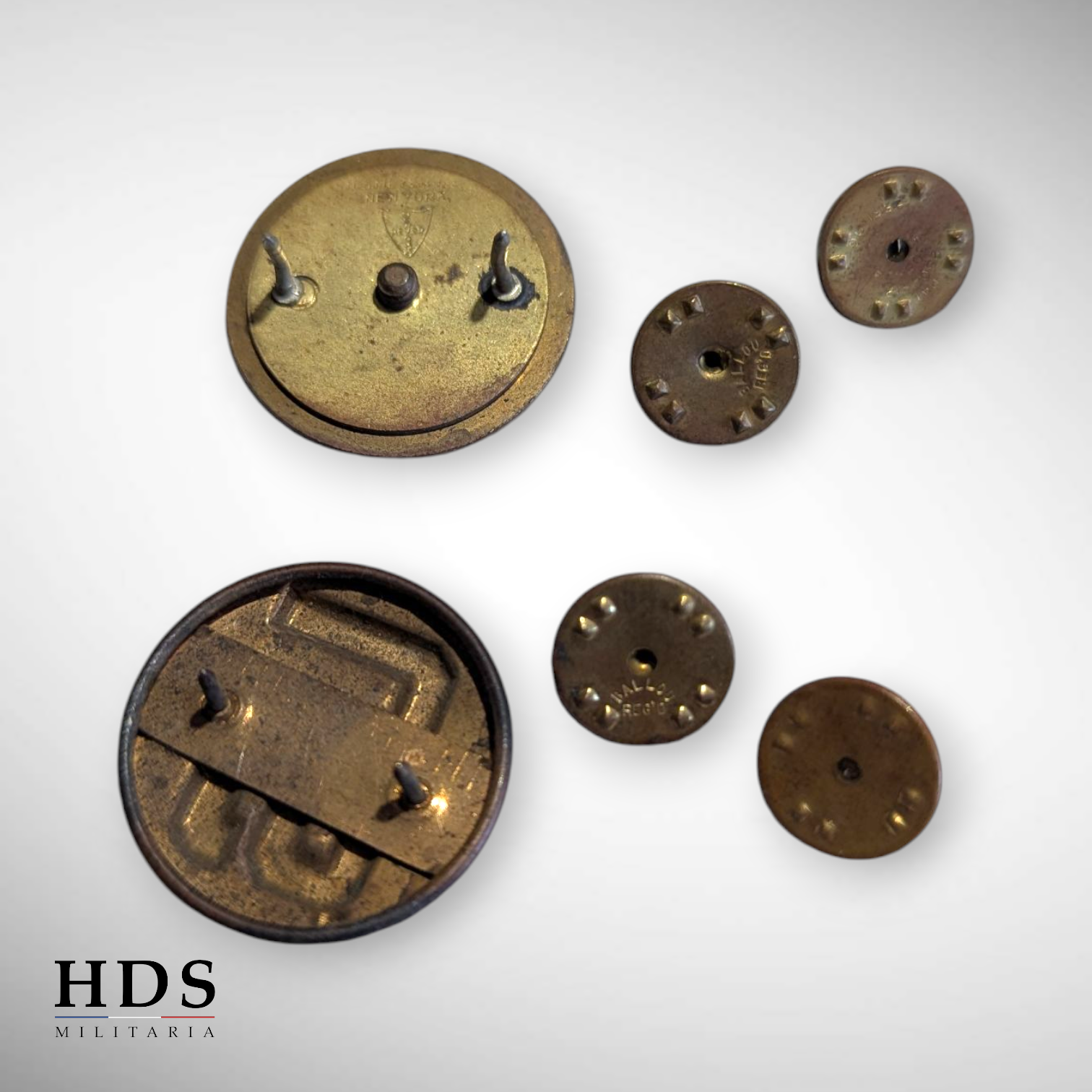 Paire de disques de col US ww2 Artillerie