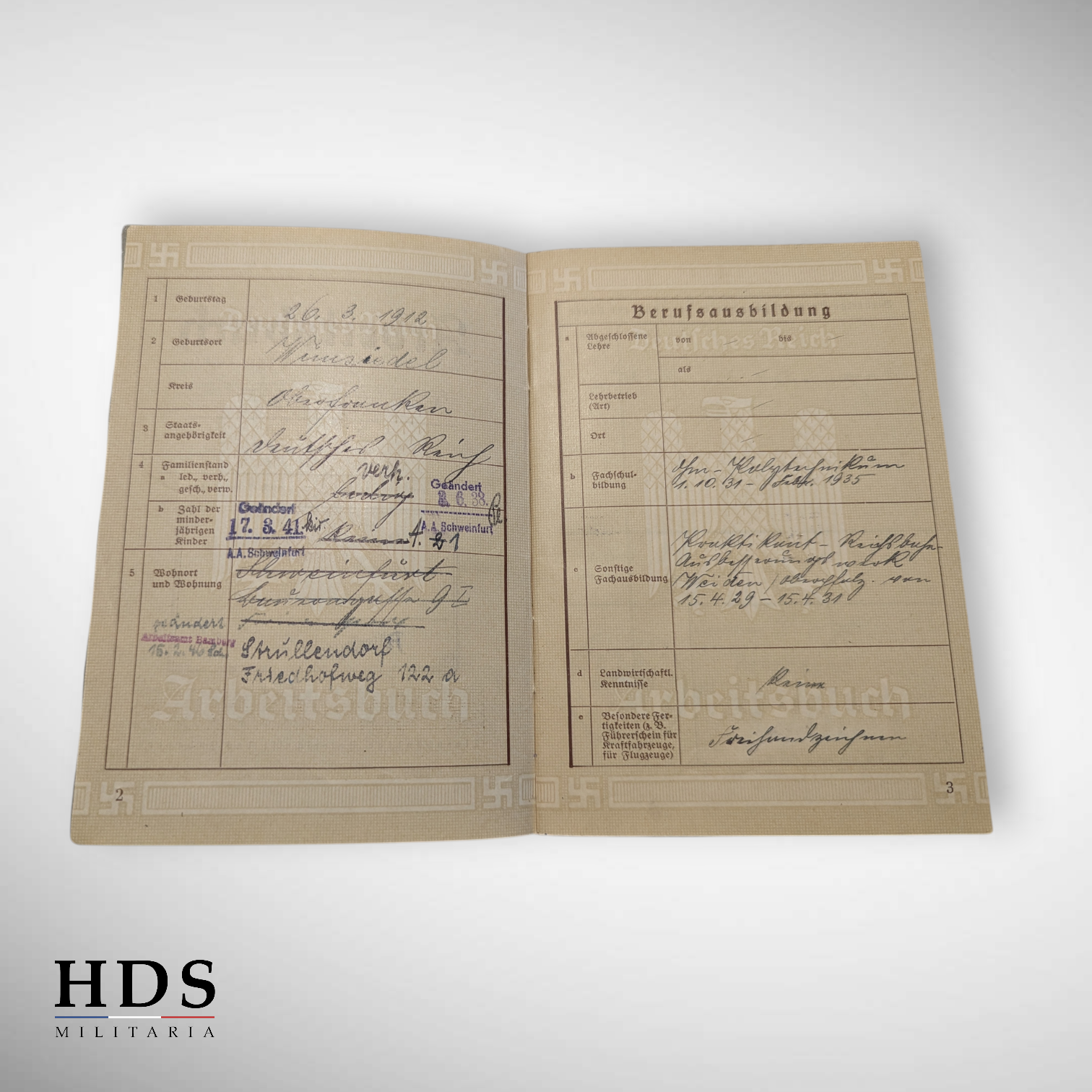 Grouping documents allemand ww2 même personne