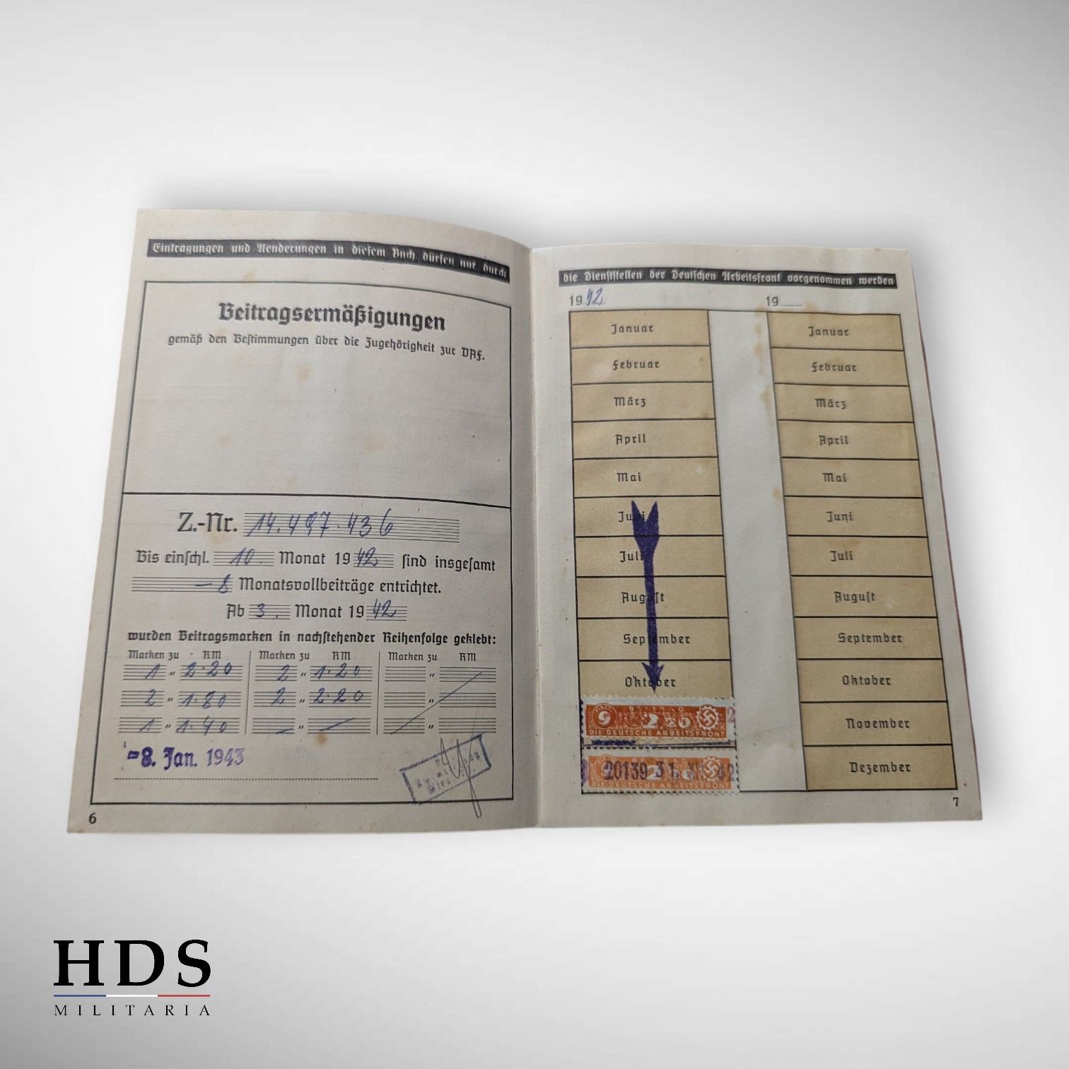 DAF Sélestat Alsace WW2 Booklet