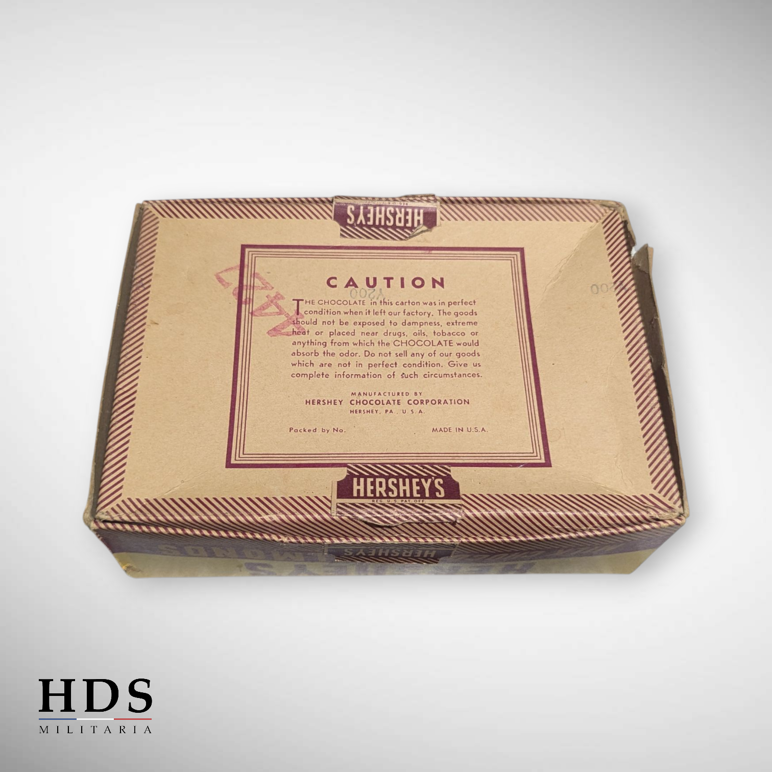 Boîte de chocolat Hershey's PX US ww2