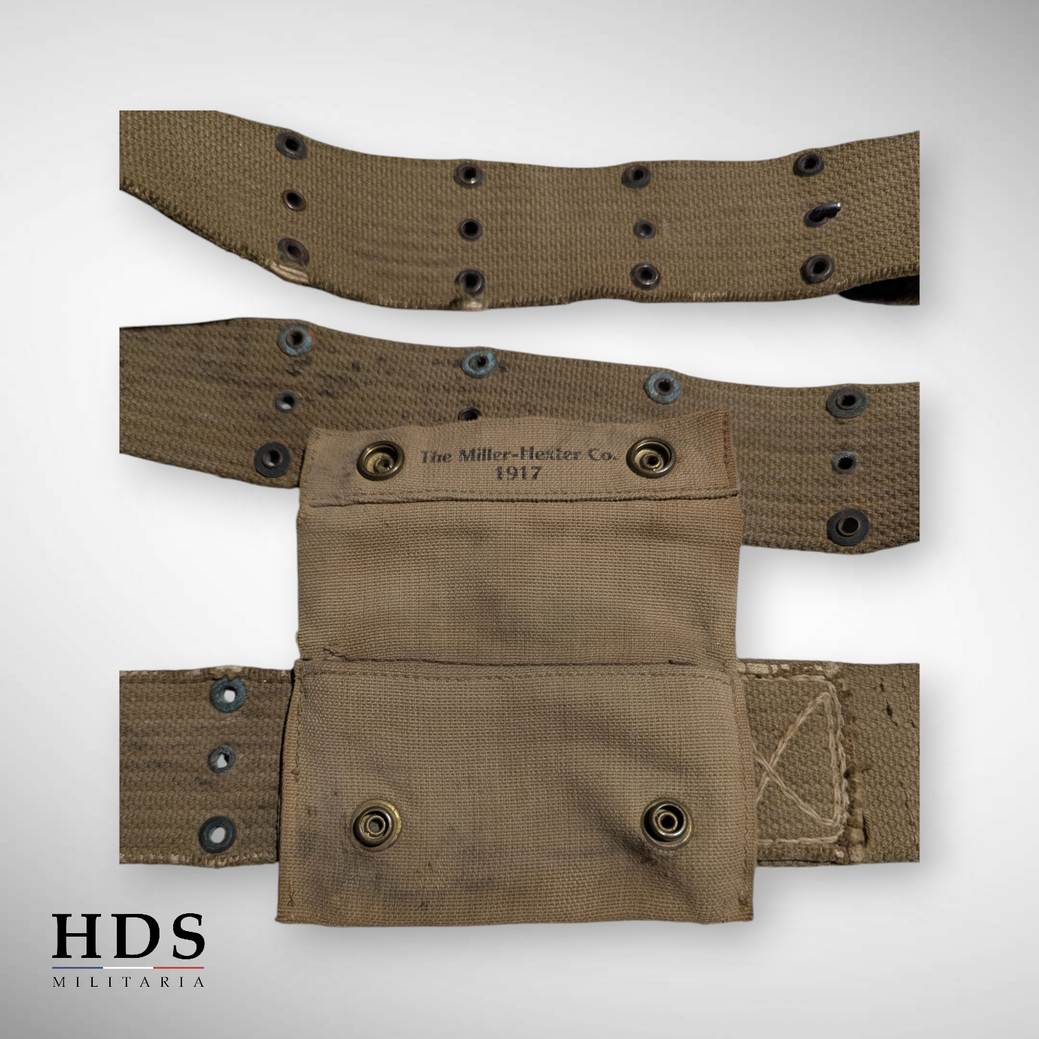US WW2 M36 belt, large size + 1917 first aid pouch