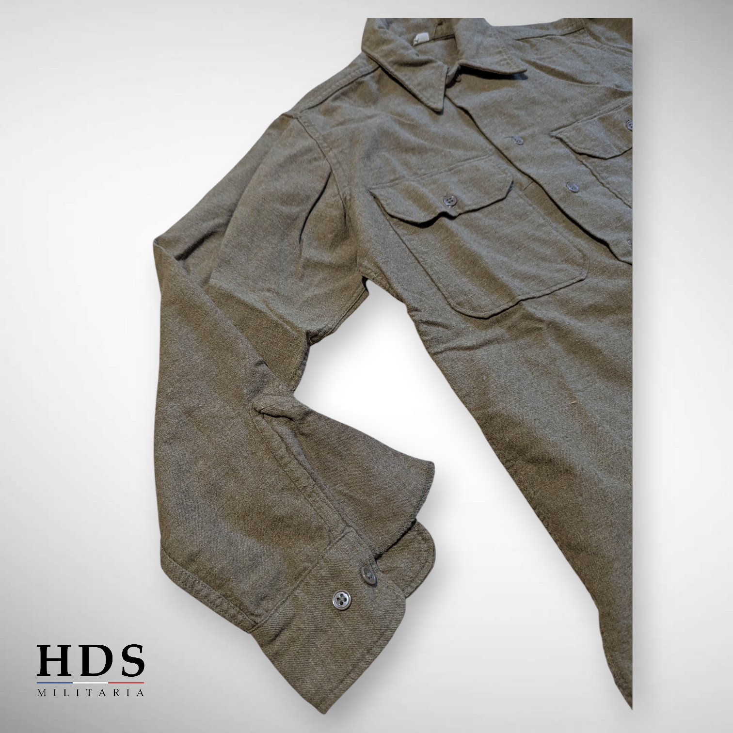 US WW2 M37 Mustard Shirt 14.5x32