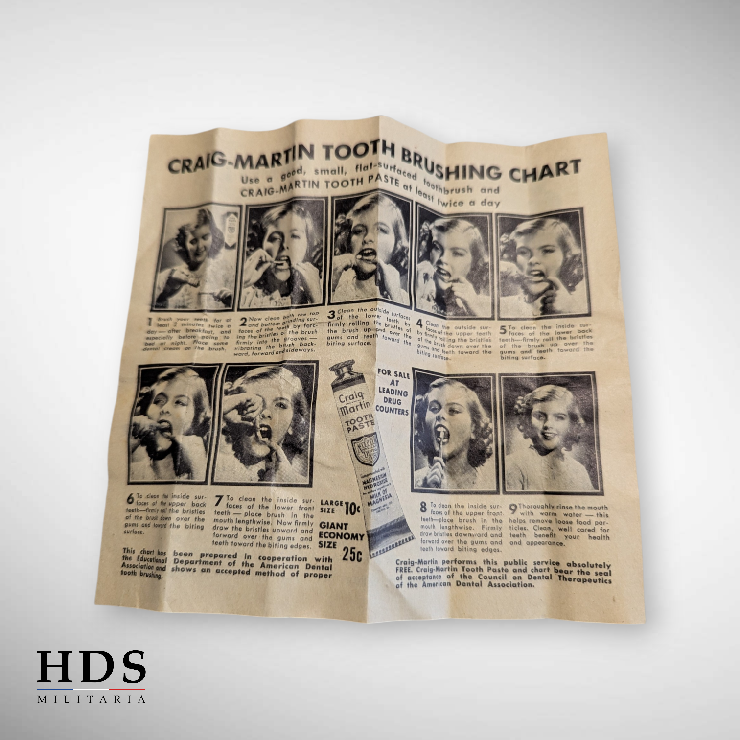 Dentifrice US ww2 Craig Martin